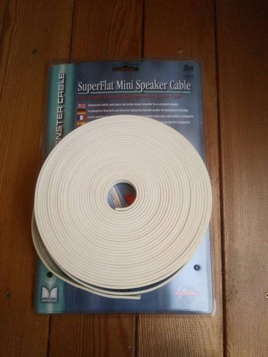 Monster cable sflm-500 superflat mini navajo white easy-to-hide speaker cable 16 gauge 500-feet spool (discontinued by manufacturer)
