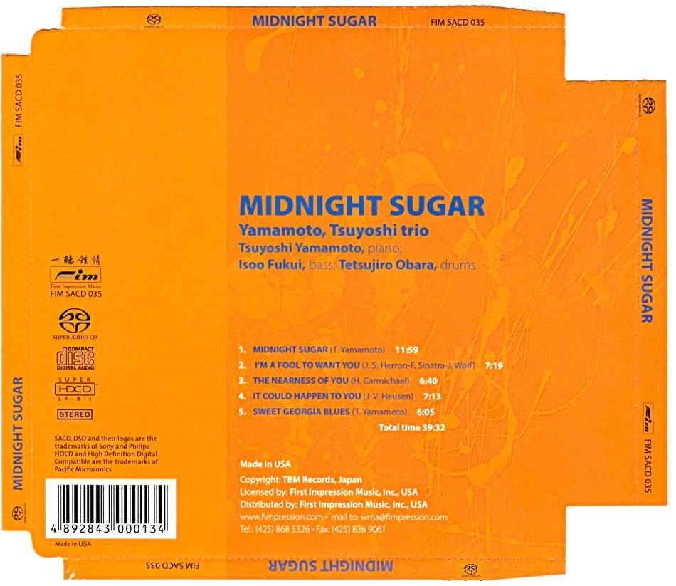 Tsuyoshi yamamoto trio
 midnight sugar