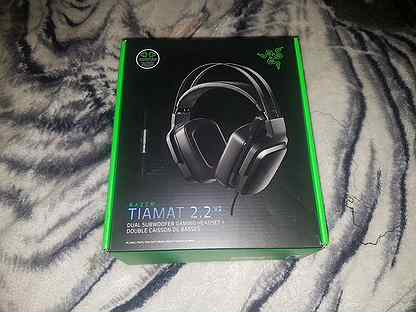 Razer tiamat 2.2 v2 gaming headset: dual subwoofers - in-line audio control - rotatable boom mic - works with pc - classic black, black (rz04-02080100-r3u1)