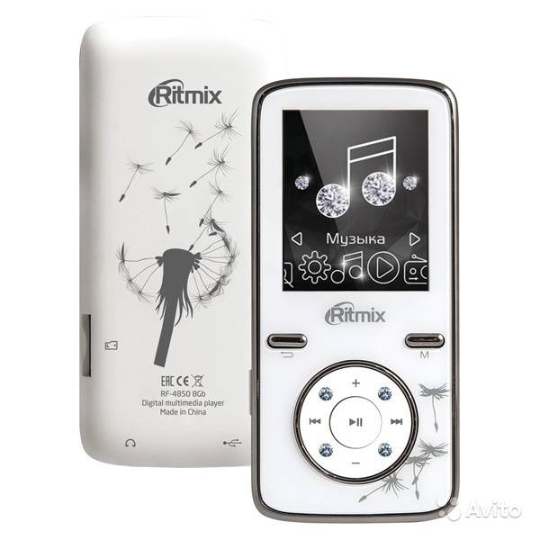Ritmix rf-4850 - аудиоплеер, украшенный кристаллами swarovski zirconia - 4pda