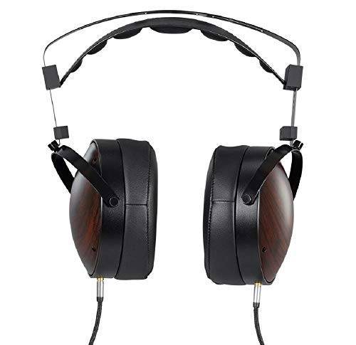 Monolith m1060 over ear planar magnetic headphones - black/wood with 106mm driver, open back design, comfort ear pads for studio/professional